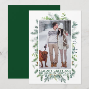 Havsfärg Gräs Ram Grönt Greetings Julkort