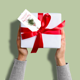 Havsfärg Julgran Säsongens hälsningar Presentetikett