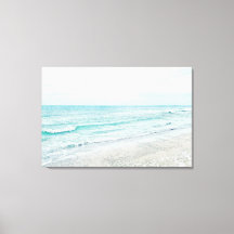 Havsfärg med Vinkar färg Aqua Light Blue Watercolo