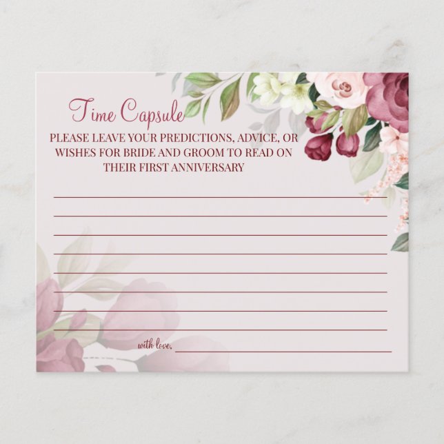 Havsfärgskort för årstider i bröllop flygblad (Framsidan)