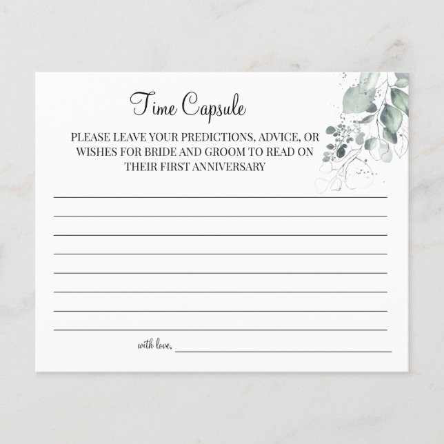 Havsfärgskort för årstider i bröllop flygblad (Framsidan)