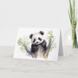 Havsfärgspanda Bear Birthday Kort