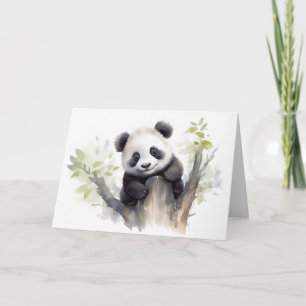 Havsfärgspanda Bear Birthday Kort
