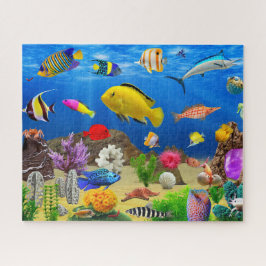 Havsfiskalger korall Underwater Life Pussel