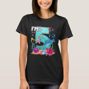 Havsfiskungar är 5 år gamla pojkar flickor 5 ögon t shirt