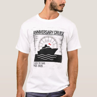 Havsförångning på marschen Nautical Black & White- T Shirt