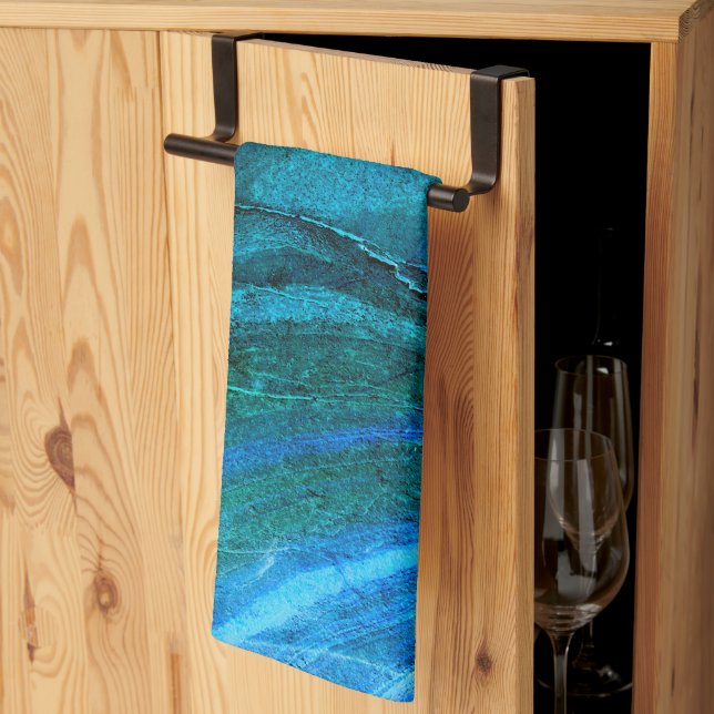 Havsformad sten  kökshandduk (Thirds Fold)