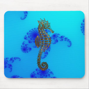 Havsgåva från Cute Sea Horse Marine Animal Gift Musmatta