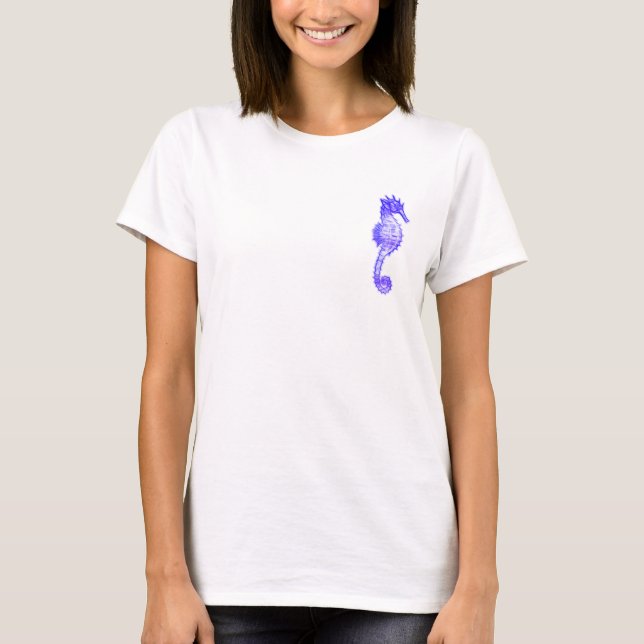 Havsgåva från Cute Sea Horse Marine Animal Gift T Shirt (Framsida)