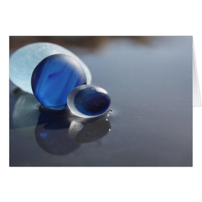 Havsglasblåsor Hälsningskort (Framsidan Horizontal)