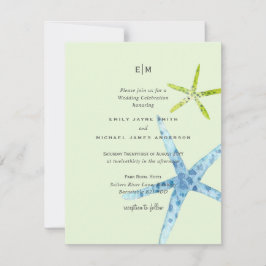 Havsglaset Färg Beach Ocean Life Bröllop