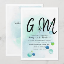 Havsglaset Ombre Turquise Blue Bröllop