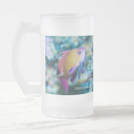 Havsgoldie, färglös söt fisk frostat ölglas
