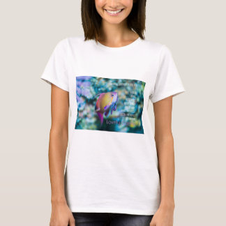 Havsgoldie, färglös söt fisk t shirt