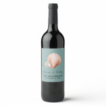 Havsgrön med skal "Vår bröllopsdag" 