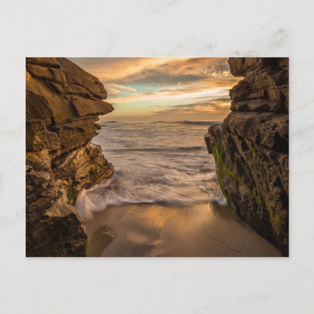 Havsgrotta vid Windansea Beach Vykort (Framsida)