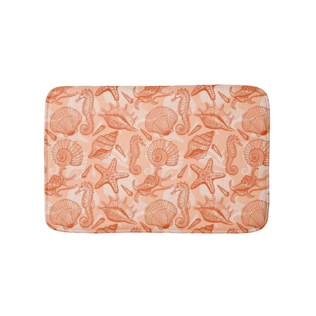 Havshand plockademönster badrumsmatta (Framsidan)