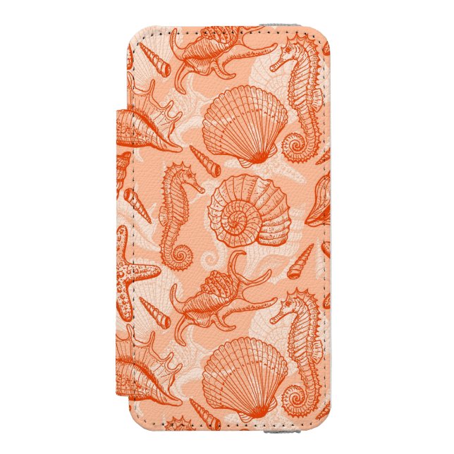 Havshand plockademönster incipio iPhone wallet skal (Folio Framsidan)