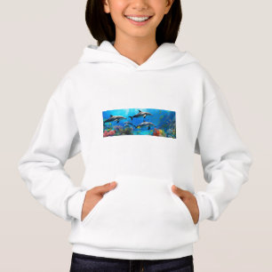 Havsharmoni: Delfiner över korallrev T Shirt