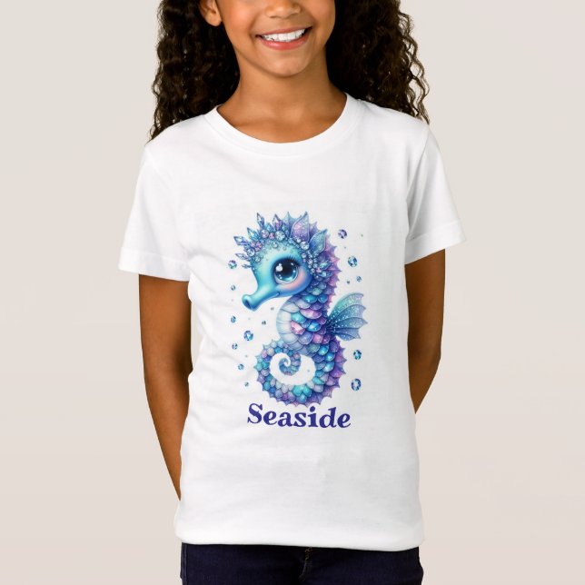 Havshäst T-Shirt för badstranden (Framsida)