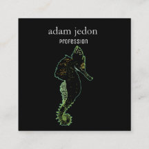 Havshästkonst kvadrerar visitkorten