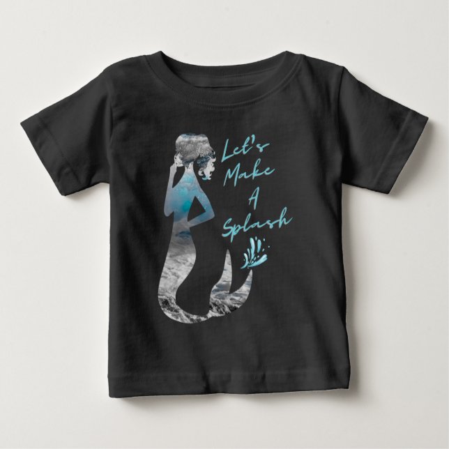 Havshavfrun Låt Oss Splasha T Shirt (Framsida)