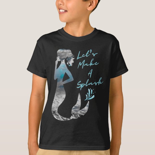 Havshavfrun Låt Oss Splasha T Shirt (Framsida)