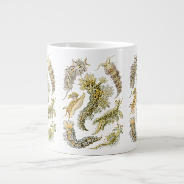 Havsigsnecken av Ernst Haeckel, Vintage Nudibranch Jumbo Mugg (Framsidan)
