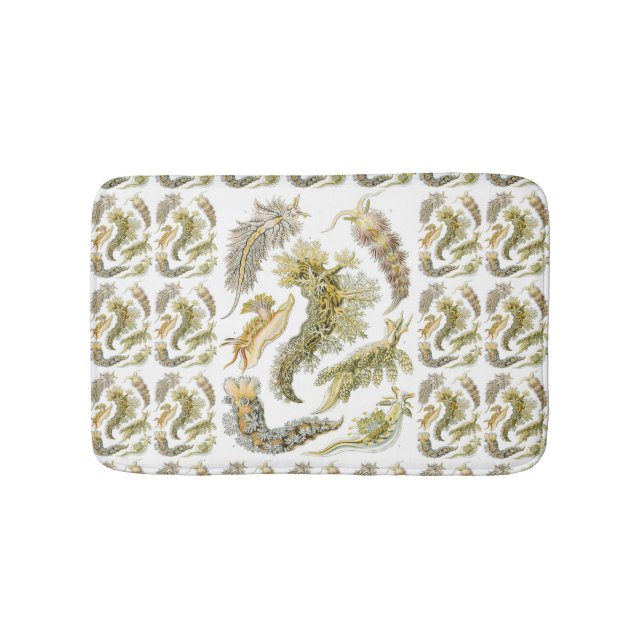 Havsigsnecks av Ernst Haeckel, Vintage Nudibranchi Badrumsmatta (Framsidan)
