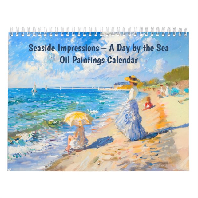 Havsimpressioner – En dag vid havet Oljemålning Kalender (Omslag)