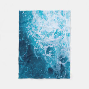 Havsinspirerad serenitet: Tranquil Ocean Vinkarare Fleecefilt