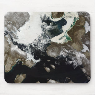Havsis och sediment som är synliga i Nunavut, Musmatta