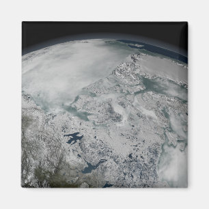 Havsis ovanför Nordamerika Magnet