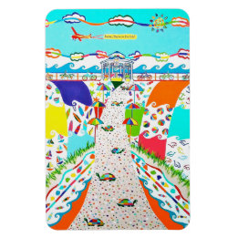 Havsisens strandpromenad 4 x 6 Flexibel magnet