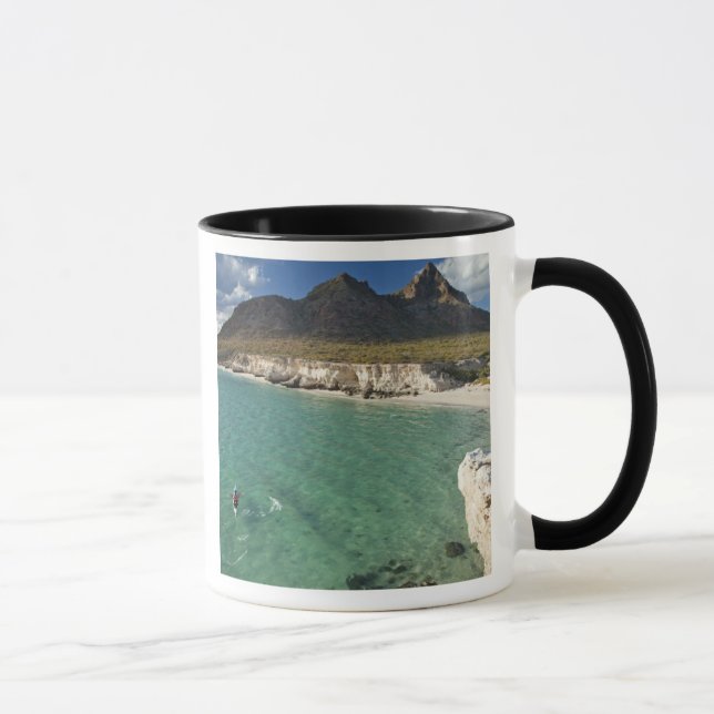 Havskajakpaddlare i Californiaviken vid Isla Mugg (Höger)