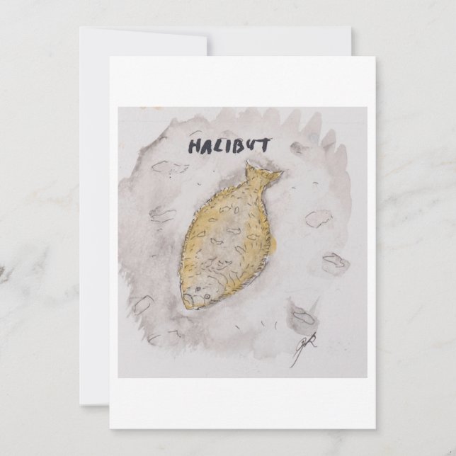 Havskflipp välkomstkort inbjudningar (Framsida)