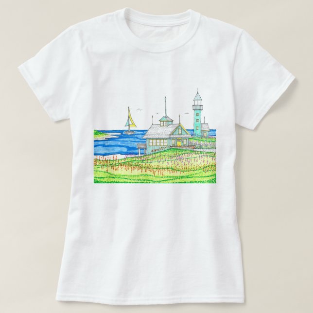 Havskjortans bomull t shirt (Design framsida)