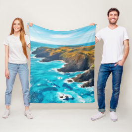 Havsklipp: Vild Shore Fleecefilt