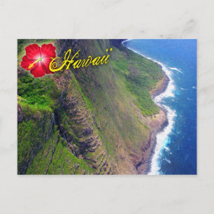 Havsklippor i Molokai, Hawaii Vykort