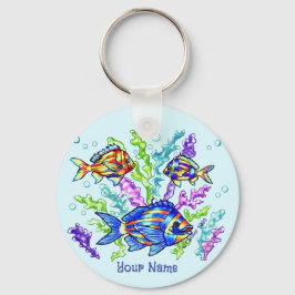 Havskorallfisk Nyckelring
