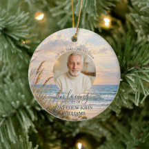 Havskust solnedgång manlig foto begravning minnesm