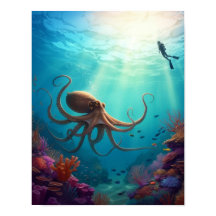 Havslevande organismer i dykare