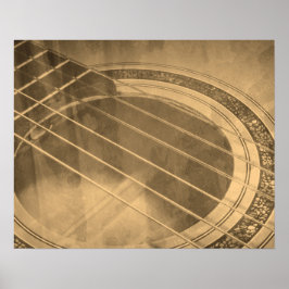 havsliknande akustisk guitar ljud hål poster