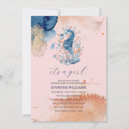 Havsliv | Det är en flicka Grandma Baby Shower Inbjudningar
