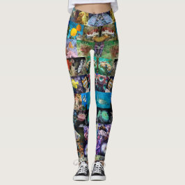 Havsliv för korallrev: Fisk och djur Leggings