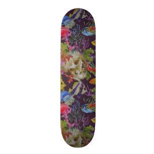 Havsliv Grunge-mönster Old School Skateboard Bräda 21,6 Cm