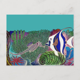 Havsliv i Reef Design Vykort