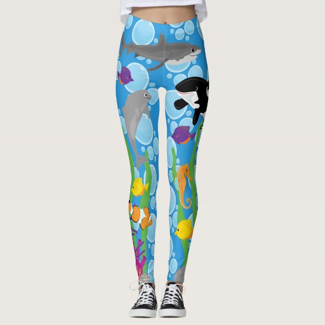 Havsliv Leggings (Framsida)