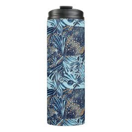 Havsliv och botaniska abstrakter mönster design