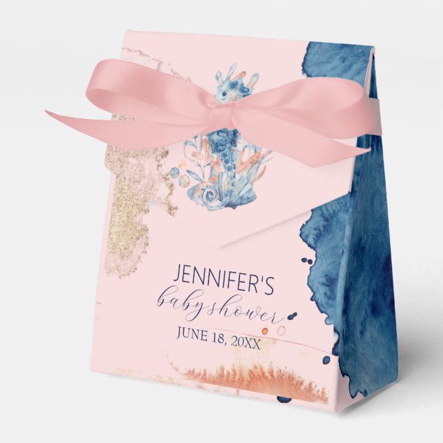 Havsliv | Seahorse Baby Shower Tack Presentaskar (Framsidan Sidan)